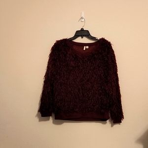 Burgundy Feather Sweater ❤️❤️❤️